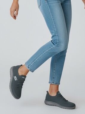 Skechers Go Walk Travel Slip In Charcoal Grey Maui Sunset Womens Size 11 NIB